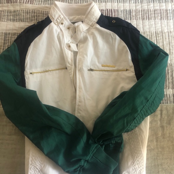 White live Mechanics Bomber Jacket - Picture 1 of 12